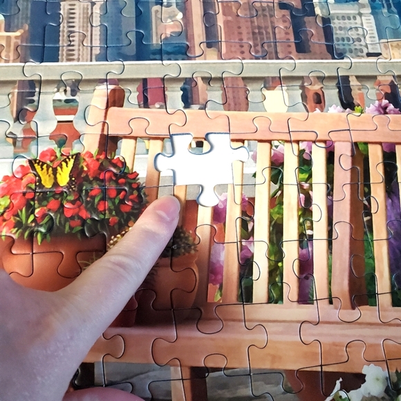 Ravensburger Rooftop Garden Large Format 500 Piece Puzzle *READ* - Picture 4 of 10